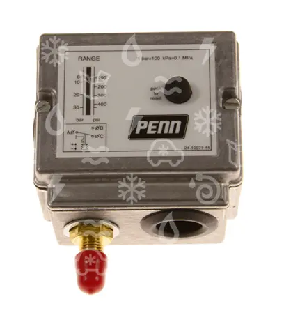 presostat Johnson Controls, vysokotlaký, P77BEA-9350, 3,0 - 30,0 , man. šroub 7/16